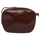 Salvatore Ferragamo Vala Shoulder Bag Leather Brown Gold Auth gh091-3