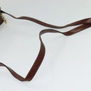 Salvatore Ferragamo Vala Shoulder Bag Leather Brown Gold Auth gh091-7