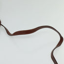 Salvatore Ferragamo Vala Shoulder Bag Leather Brown Gold Auth gh091-8