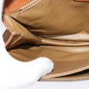 CELINE Macadam Canvas Shoulder Bag PVC Leather Brown Gold Auth gh093-20