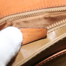 CELINE Macadam Canvas Shoulder Bag PVC Leather Brown Gold Auth gh093-12