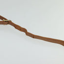 CELINE Macadam Canvas Shoulder Bag PVC Leather Brown Gold Auth gh093-8