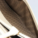 SAINT LAURENT Hand Bag Leather Gold Beige Auth gh097A-26