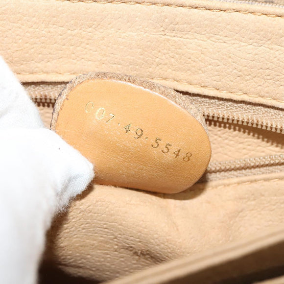 GUCCI Micro GG Supreme Shoulder Bag PVC Beige Gold 007 49 5548 Auth gh098