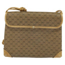 GUCCI Micro GG Supreme Shoulder Bag PVC Beige Gold 007 49 5548 Auth gh098-2