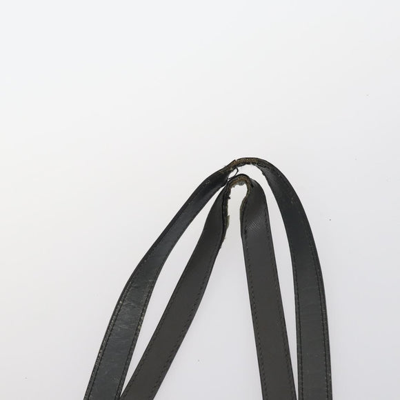 PRADA Shoulder Bag Nylon Leather 2Set Khaki Black Auth gh1001