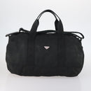 PRADA Shoulder Bag Nylon Leather 2Set Khaki Black Auth gh1001-2