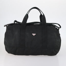 PRADA Shoulder Bag Nylon Leather 2Set Khaki Black Auth gh1001 - 0