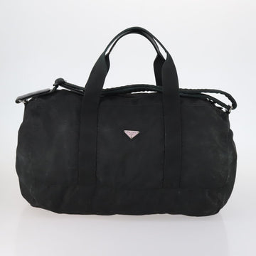 PRADA Shoulder Bag Nylon Leather 2Set Khaki Black Auth gh1001 - 0