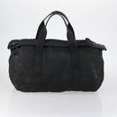PRADA Shoulder Bag Nylon Leather 2Set Khaki Black Auth gh1001-3