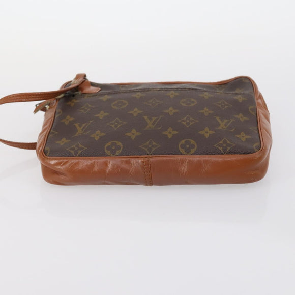 LOUIS VUITTON Monogram Clutch Bag 2 Set LV Auth gh1003