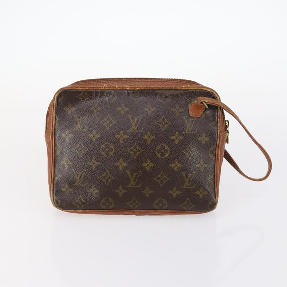 LOUIS VUITTON Monogram Clutch Bag 2Set LV Auth gh1003