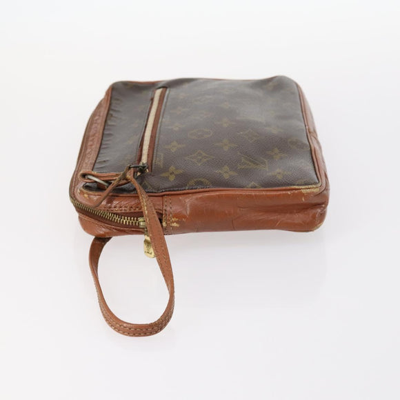 LOUIS VUITTON Monogram Clutch Bag 2Set LV Auth gh1003