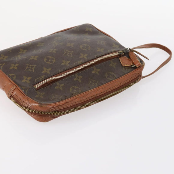 LOUIS VUITTON Monogram Clutch Bag 2 Set LV Auth gh1003