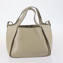 Stella MacCartney Tote Bag Leather 2Set Black Beige Auth gh1004-14
