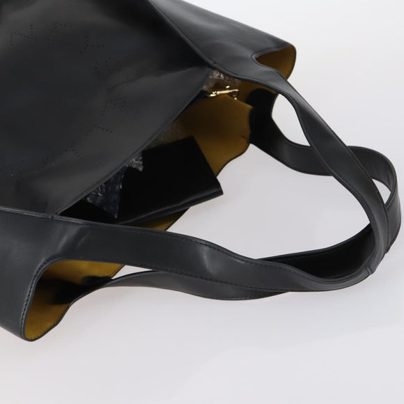 Stella MacCartney Tote Bag Leather 2Set Black Beige Auth gh1004