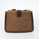 GUCCI Bamboo Shoulder Bag Suede nylon 3Set Black Brown Auth gh1005-10