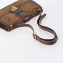 GUCCI Bamboo Shoulder Bag Suede nylon 3Set Black Brown Auth gh1005-12
