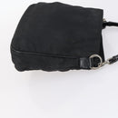 GUCCI Bamboo Shoulder Bag Suede nylon 3Set Black Brown Auth gh1005-18