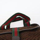 GUCCI Bamboo Shoulder Bag Suede nylon 3Set Black Brown Auth gh1005-6