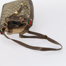 GUCCI GG Supreme Web Sherry Line Shoulder Bag PVC 2 Set Beige Auth gh1006-15