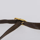 GUCCI GG Supreme Web Sherry Line Shoulder Bag PVC 2Set Beige Auth gh1006-16