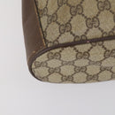 GUCCI GG Supreme Web Sherry Line Shoulder Bag PVC 2 Set Beige Auth gh1006-18
