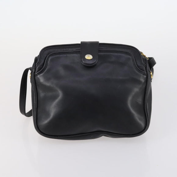 GUCCI Micro GG Supreme Schoudertas Canvas Leer 4-delig Zwart Beige Auth gh1007