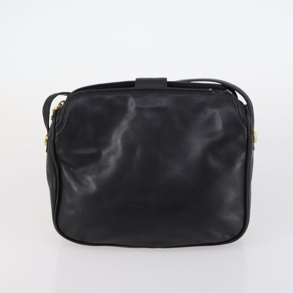 GUCCI Micro GG Supreme Schoudertas Canvas Leer 4-delig Zwart Beige Auth gh1007