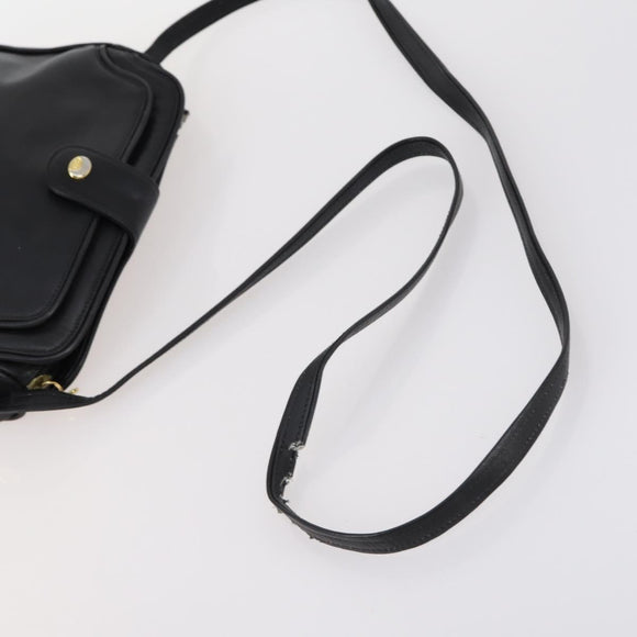 GUCCI Micro GG Supreme Shoulder Bag Canvas Leather 4Set Black Beige Auth gh1007