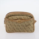 GUCCI Micro GG Supreme Schoudertas Canvas Leer 4-delig Zwart Beige Auth gh1007-18
