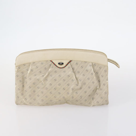 GUCCI Micro GG Supreme Schoudertas Canvas Leer 4-delig Zwart Beige Auth gh1007
