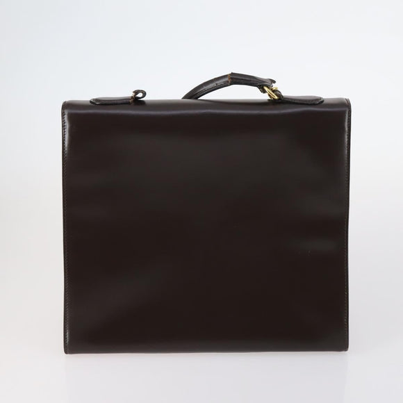 Salvatore Ferragamo Celine Handtas Leer 3Delig Beige Zwart Auth gh1011