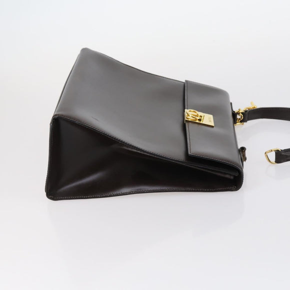 Salvatore Ferragamo Celine Handtas Leer 3Delig Beige Zwart Auth gh1011