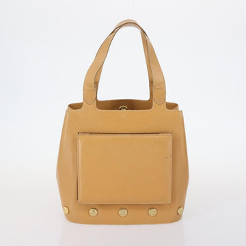 Salvatore Ferragamo Celine Hand Bag Leather 3Set Beige Black Auth gh1011 - 0