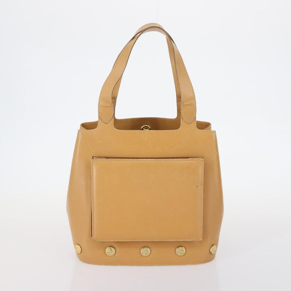 Salvatore Ferragamo Celine Handtas Leer 3Delig Beige Zwart Auth gh1011