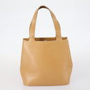 Salvatore Ferragamo Celine Hand Bag Leather 3Set Beige Black Auth gh1011-3