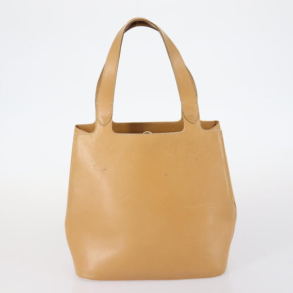 Salvatore Ferragamo Celine Hand Bag Leather 3Set Beige Black Auth gh1011