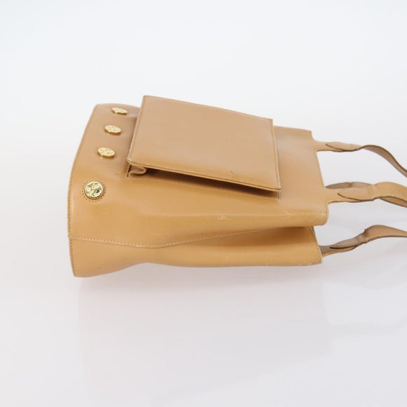 Salvatore Ferragamo Celine Handtas Leer 3Delig Beige Zwart Auth gh1011