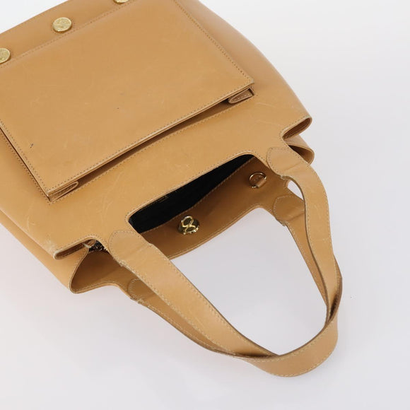 Salvatore Ferragamo Celine Handtas Leer 3Delig Beige Zwart Auth gh1011