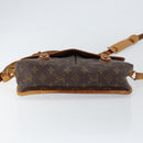 LOUIS VUITTON Monogram Gibeciere MM Shoulder Bag M42247 LV Auth gh1024-5