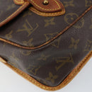 LOUIS VUITTON Monogram Gibeciere MM Shoulder Bag M42247 LV Auth gh1024-17