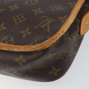 LOUIS VUITTON Monogram Gibeciere MM Shoulder Bag M42247 LV Auth gh1024-18