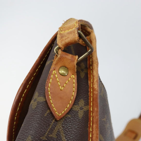 LOUIS VUITTON Monogram Gibeciere MM Shoulder Bag M42247 LV Auth gh1024