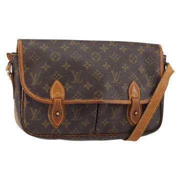 LOUIS VUITTON Monogram Gibeciere MM Shoulder Bag M42247 LV Auth gh1024