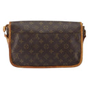 LOUIS VUITTON Monogram Gibeciere MM Shoulder Bag M42247 LV Auth gh1024-2