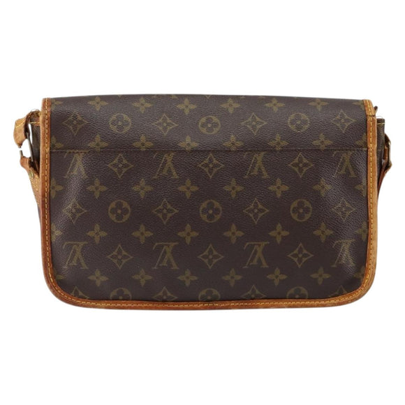 LOUIS VUITTON Monogram Gibeciere MM Shoulder Bag M42247 LV Auth gh1024