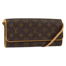 LOUIS VUITTON Monogram Pochette Twin GM Shoulder Bag M51852 LV Auth gh1026-1