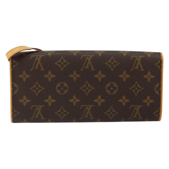 LOUIS VUITTON Monogram Pochette Twin GM Shoulder Bag M51852 LV Auth gh1026