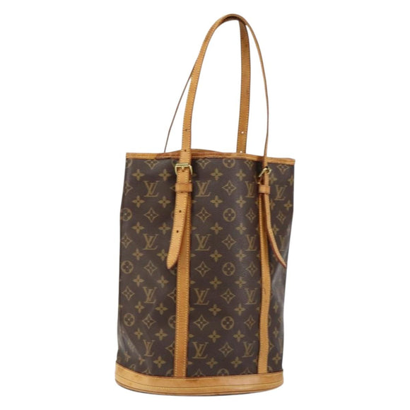 LOUIS VUITTON Monogram Bucket GM Shoulder Bag M42236 LV Auth gh1032